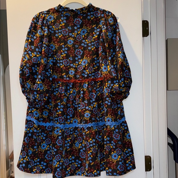 Entro Blue and Yellow Floral Dress - Picture 4 of 4
